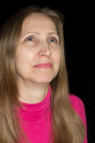 A woman in a red blouse — Stock Photo, Image