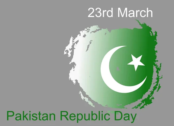 Pakistan Resolutie Dag Maart Met Creatief Ontwerp Illustratie Concept Van — Stockfoto