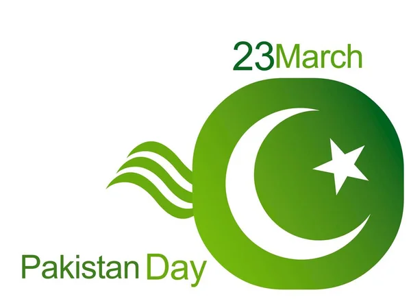 Día Resolución Pakistán Marzo Con Concepto Diseño Creativo Ilustración Del —  Fotos de Stock