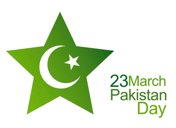 Pakistan Resolution Day Mars Med Kreativ Design Illustration Koncept Pakistan — Stockfoto