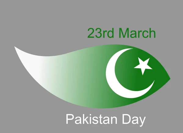 Pakistan Resolution Day Mars Med Kreativ Design Illustration Koncept Pakistan — Stockfoto