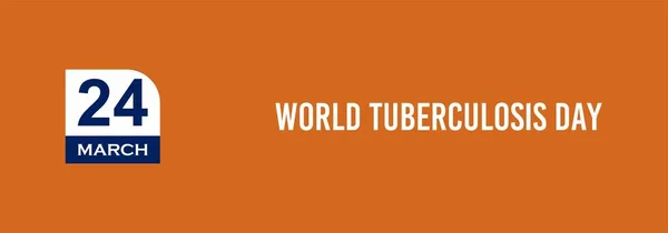 Março Tuberculose Mundial Dia Design Texto Ilustração Banner Evento Dia — Fotografia de Stock