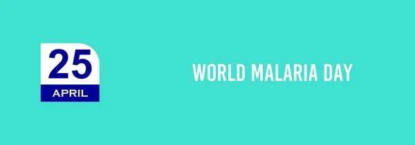 Abril Dia Mundial Malária Ilustração Design Textos Banner Evento Dia — Fotografia de Stock