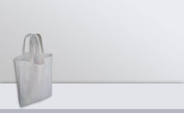 Non Doven Mockup Bags. Beyaz Masada