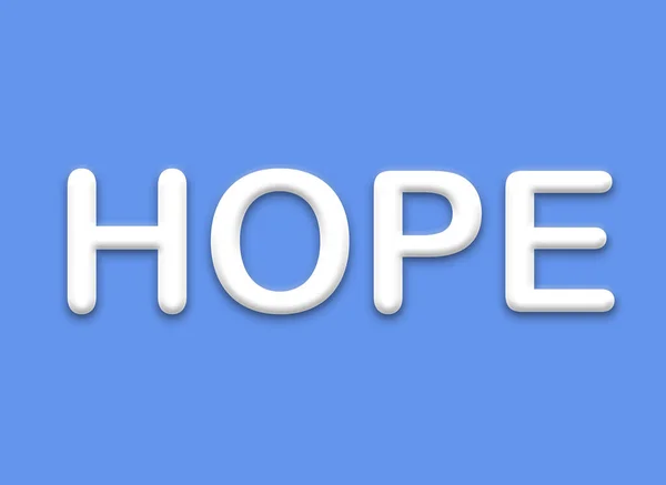 Дизайн Тексту Hope Ілюстрація Бізнес Текст Банер Стаціонарний Плакат Типографічний — стокове фото