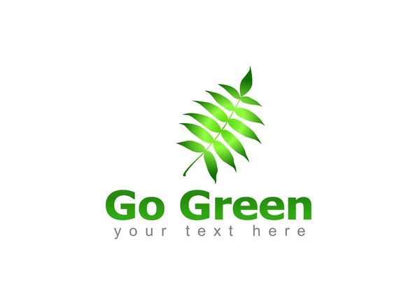 Think Green Logo design illustration, Save Nature, Ecology Concept, such a green logo