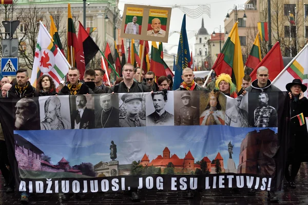 Nationalistische Kundgebung, Vilnius — Stockfoto