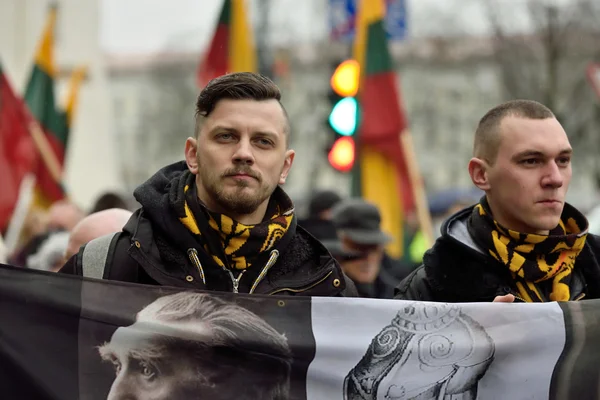 Nationalistische rally, Vilnius — Stockfoto