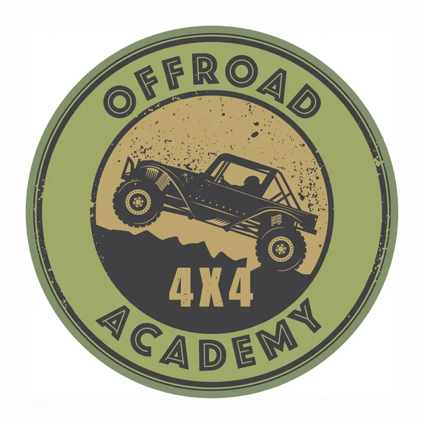 Grunge sello de goma con palabras offroad — Archivo Imágenes Vectoriales