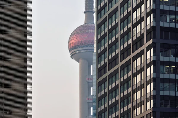 Pudong district skyscrapers — Stock Photo, Image