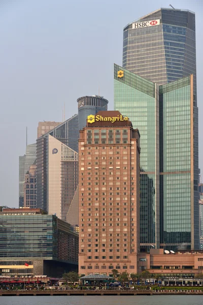 Pudong district skyskrapor — Stockfoto