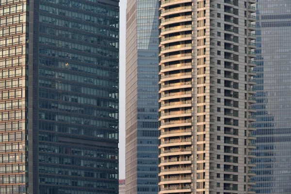 Pudong district skyscrapers — Stock Photo, Image