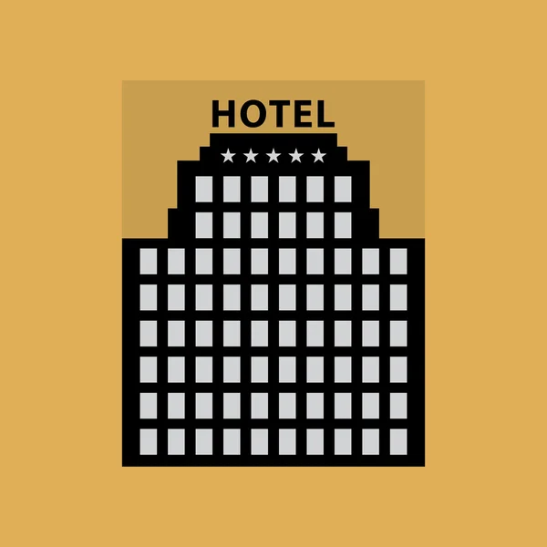 Abstract Hotel teken of symbool — Stockvector