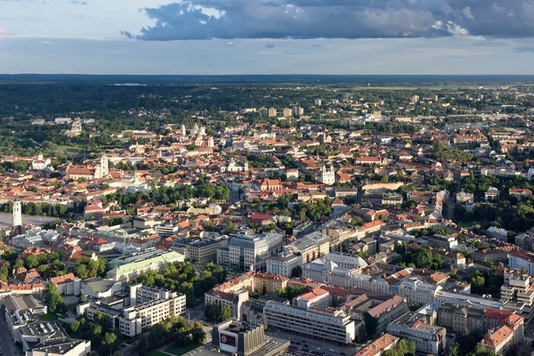 Vue aérienne de la ville de Vilnius — Photo