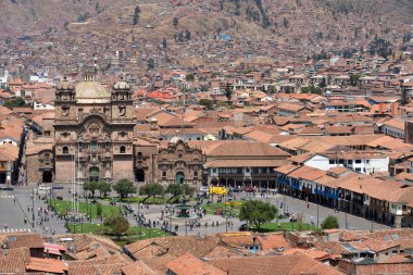 Cusco Plaza De Armas görünümü, Peru