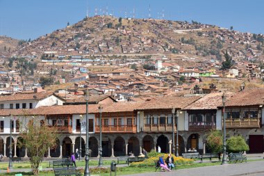 Cusco Plaza De Armas görünümü, Peru