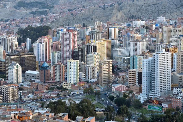 Panorama över La Paz, Bolivia — Stockfoto