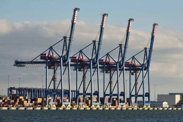 Klaipeda Lithuania November Cranes Port November 2020 Klaipeda Lithuania Klaipeda — Stockfoto