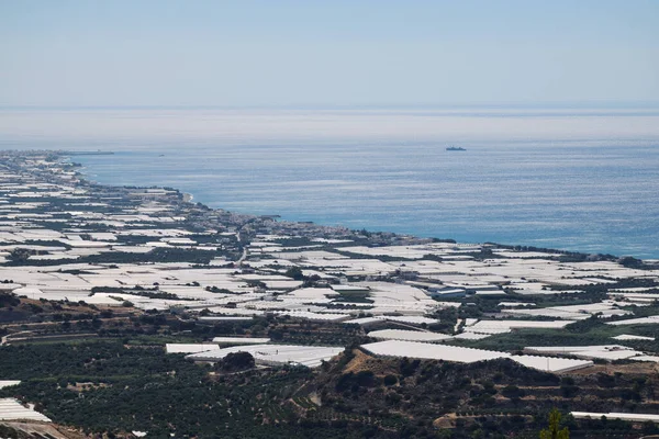 Yunanistan Girit Adasının Doğu Yakasındaki Tarım Alanları — Stok fotoğraf