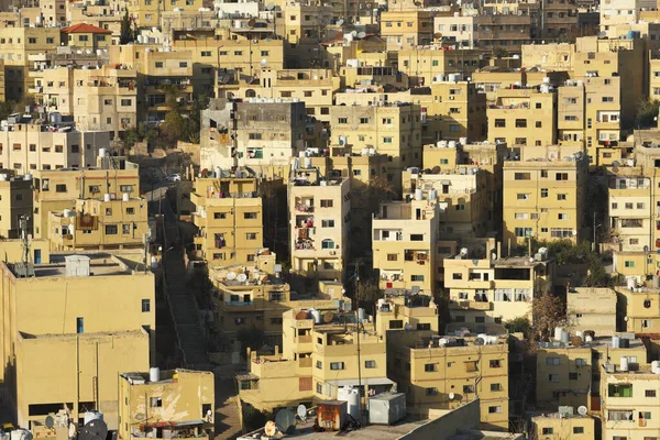 Amman Giordania Febbraio 2020 Vista Sulla Zona Residenziale Tramonto Della — Foto Stock