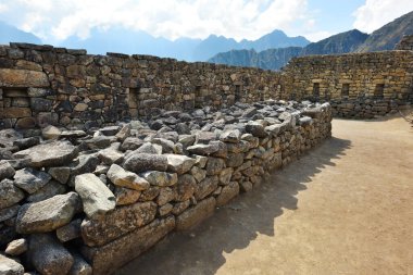 Machu Picchu, Peru, Güney Amerika 'nın kalıntıları.