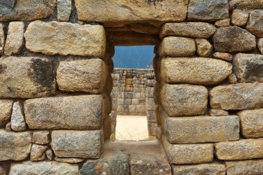 Machu Picchu, Peru, Güney Amerika 'nın kalıntıları.