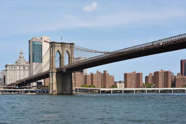 Nueva York Agosto Puente Brooklyn Agosto 2017 Nueva York Puente — Foto de Stock