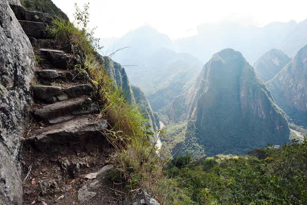 Sendero Inca Choquequirao Trekking Camino Coquequirao Machu Picchu Perú Cordillera — Foto de Stock