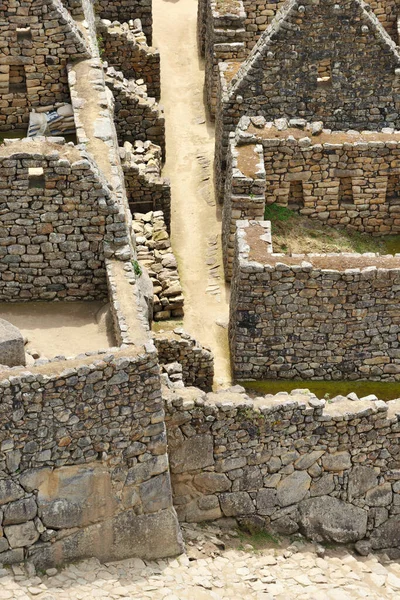 Machu Picchu Falu Romjai Peru Dél Amerika — Stock Fotó