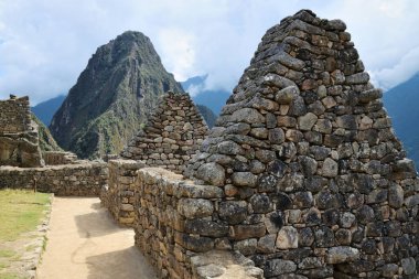 Machu Picchu, Peru, Güney Amerika 'nın kalıntıları.