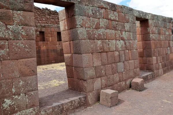 Brána Inků Městském Sektoru Pisac Pisac Peruánská Vesnice Posvátném Údolí — Stock fotografie