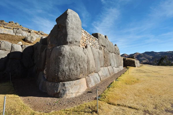 Mur Inca Dans Village Saksaywaman Pérou Amérique Sud — Photo