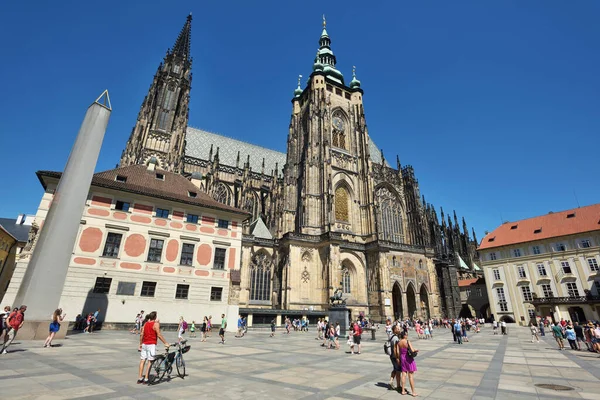 Prague August 2016 Vitus Cathedral August 2016 Prague Czech Republic — Stock Photo, Image