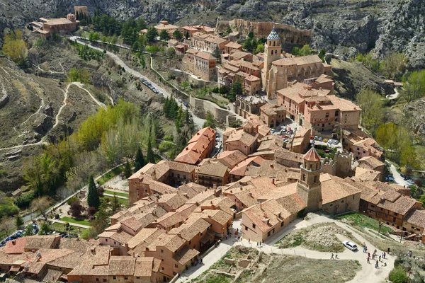 Albarracin Spanya Nisan 2014 Albarracin Kasabasının Mimarisi Albarracin Spanya Nın — Stok fotoğraf