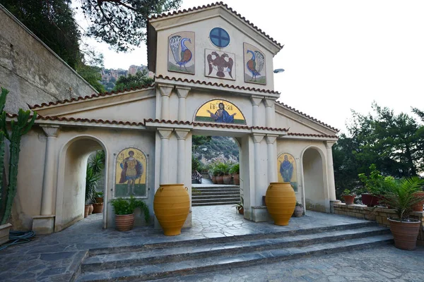 Crete August Gate Monastery George Selinari August 2014 Crete Island — Stock Photo, Image