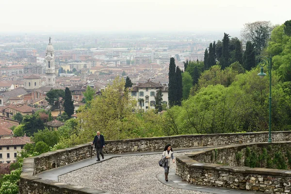 Bergame Avril Vue Ville Bergame Avril 2013 Bergame Italie Bergame — Photo