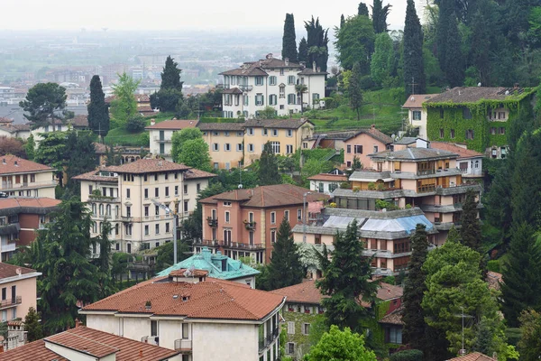 Bergamo Dubna Pohled Město Bergamo Dubna 2013 Italském Bergamu Bergamo — Stock fotografie