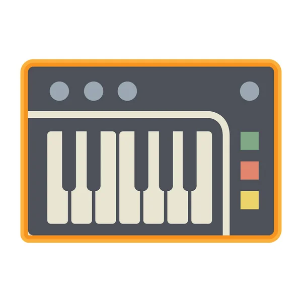 Icono Signo Eléctrico Del Piano Ilustración Abstracta Del Vector — Vector de stock