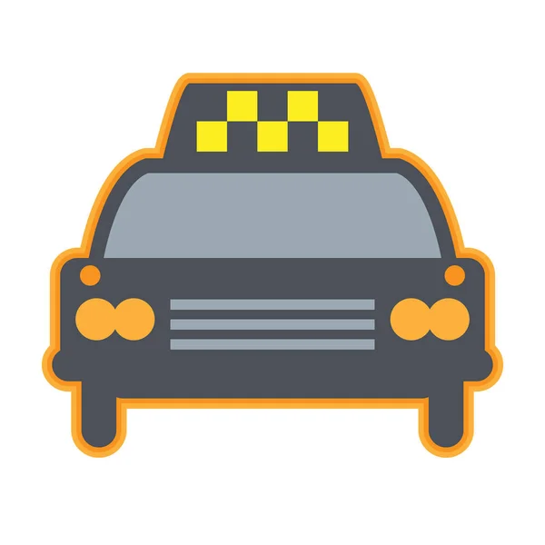 Taxi Car Icon Sign Abstract Vector Illustration — Stock Vector