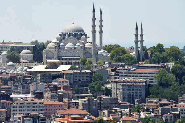 Istanbul Augusti Stadspanorama Den Augusti 2013 Istanbul Turkiet Istanbul Stor — Stockfoto