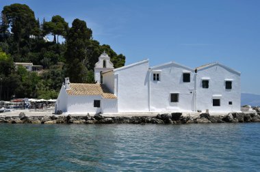 Korfu Kasabası, 16 Haziran: Vlacherna Manastırı 16 Haziran 2021 Korfu Kasabası, Yunanistan.