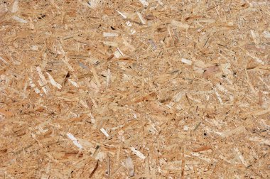 OSB (yönelimli iplik levhası), yonga geri dönüşümlü ahşap kabataslak zemin, küçük ahşap iplikler (pullar) sıkıştırılarak yapılan kaba yüzey, ahşap parça soyut şablon arka plan
