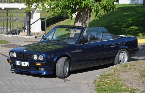 Birstonas Lituanie Septembre 2021 Bmw 325I Cabriolet E30 Classic German — Photo