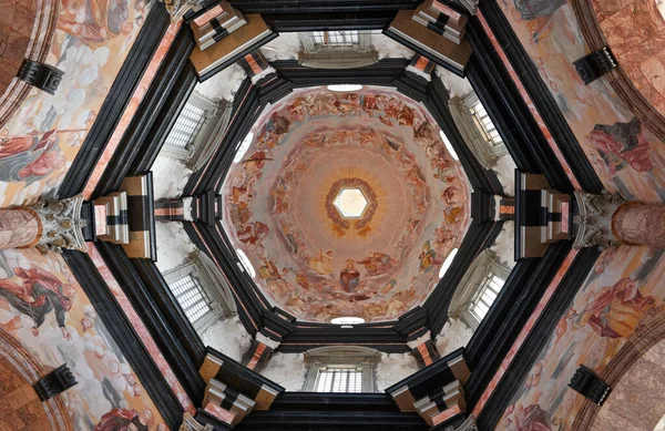 Kaunas Lithuania September 2021 Mural Art Ceiling Church Visitation Pazaislis — Stock Photo, Image