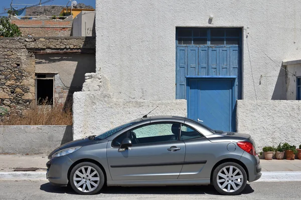 Palaiochora Julio Coche Convertible Peugeot 207Cc Calle Ciudad Julio 2021 —  Fotos de Stock