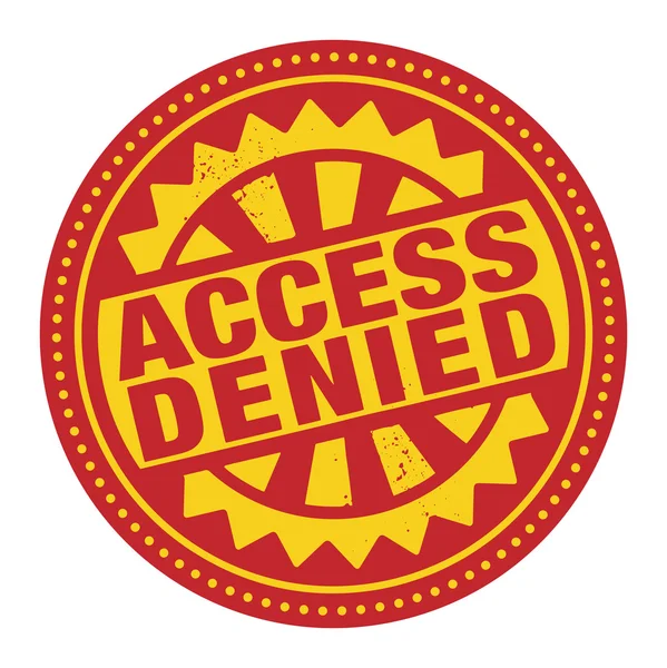 Selo ou rótulo abstrato com o texto Access Denied written insi —  Vetores de Stock