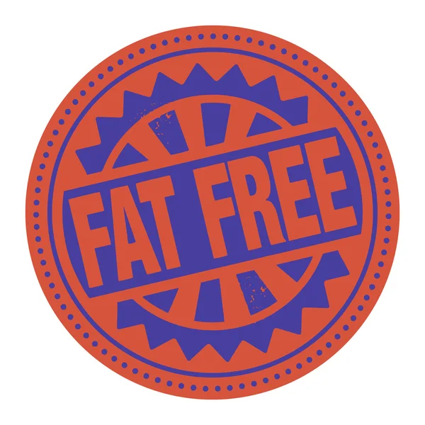 Timbro astratto o etichetta con il testo Fat Free — Vettoriale Stock