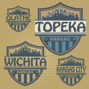 pul ya da etiket ile kansas şehirlerin adlarını ayarlama