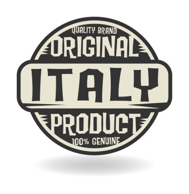 soyut damga metni özgün ürün İtalya ile