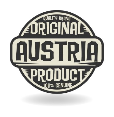 soyut damga metni özgün ürün Avusturya ile